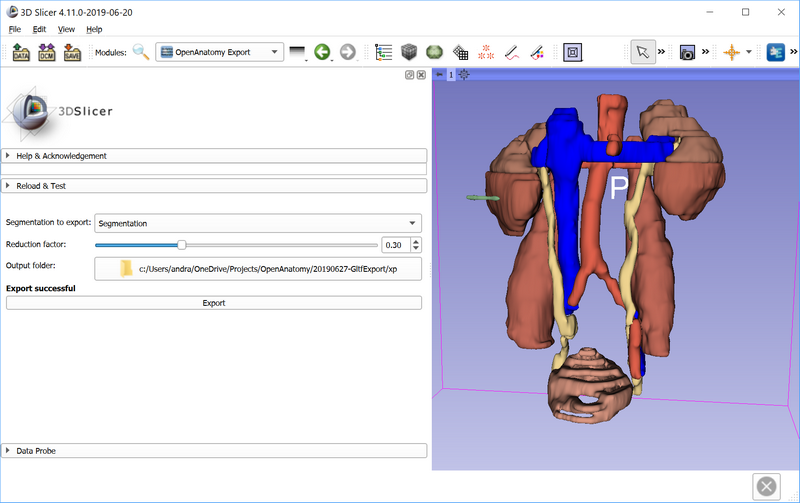 Open Anatomy glTF export module